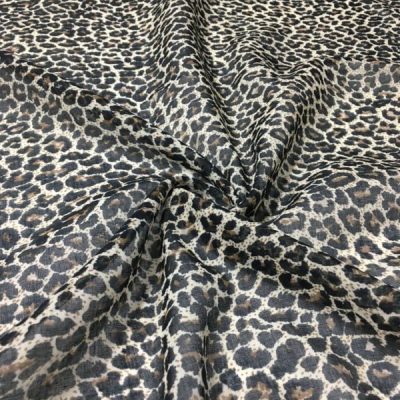 Leopar Desenli Tülbent
