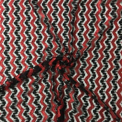 Missoni Kumaş Bordo Siyah