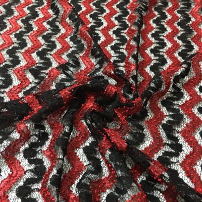 Missoni Kumaş Bordo Siyah