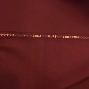 Oğuz Gabardin Kiremit Bordo Kumaş