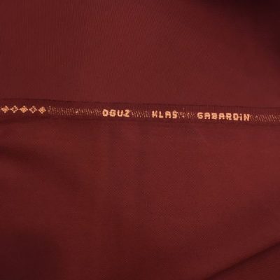 Oğuz Gabardin Kiremit Bordo Kumaş