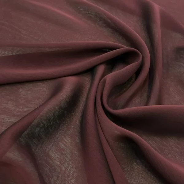 Janjanlı Şifon Bordo