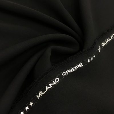 İtalyan Milano Crepe Koyu Siyah