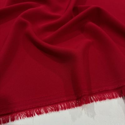 Double İtalyan Krep Kumaş Kırmızı