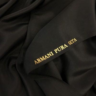Armani Saf İpek Siyah