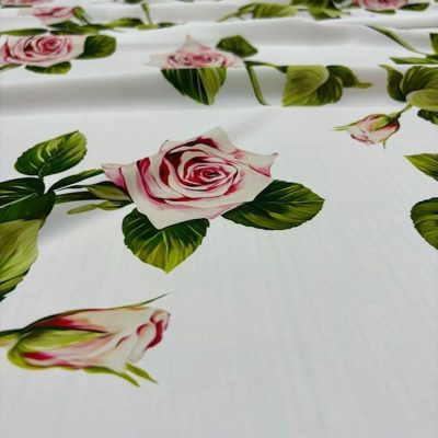 Dolce Gabbana Gül Desenli Jorjet Krep