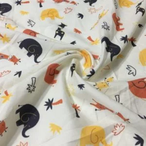 Hayvan Figürlü Poplin