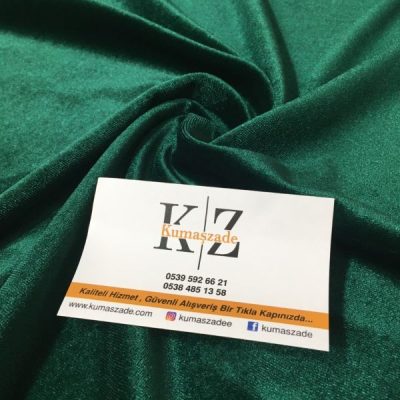 Zümrüt Yeşili Kadife Kumaş