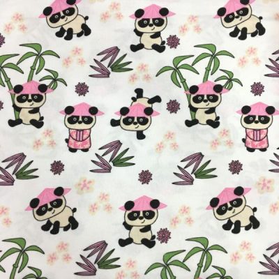 Çiften Panda Desenli Pazen Pembe AYT