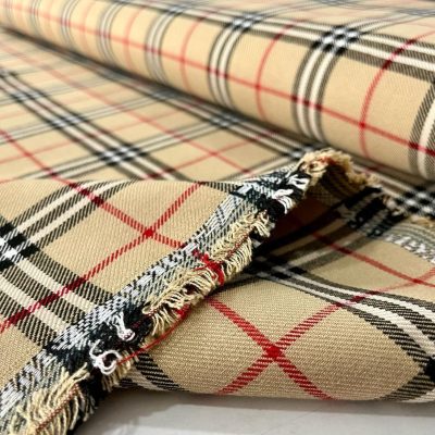 Viskos Karışımlı Burberry Ekose AYT