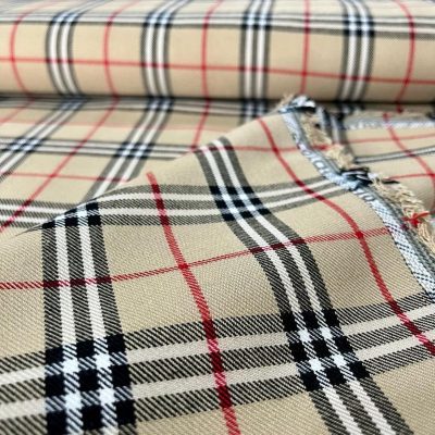 Viskos Karışımlı Burberry Ekose AYT