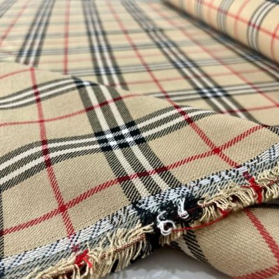 Viskos Karışımlı Burberry Ekose AYT