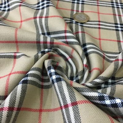 Viskos Karışımlı Burberry Ekose AYT
