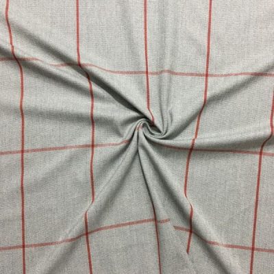 Açık Gri Ekoseli Klasik Flanel Kumaş