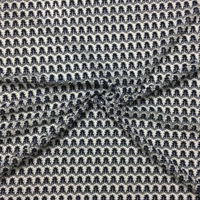 Lacivert Beyaz Missoni Örme Kumaş