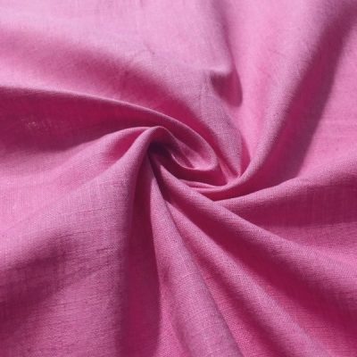 Pembe Pamuk Keten Kumaş