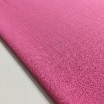Pembe Pamuk Keten Kumaş