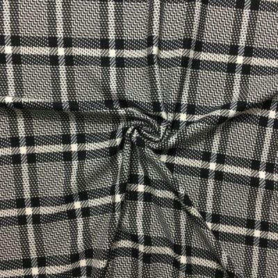 Siyah Beyaz Dokulu Flanel Kumaş