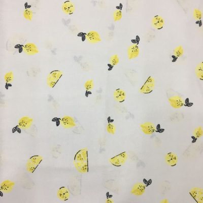 Limon Desenli Pamuk Poplin AYT