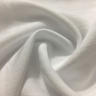 Belmando Viskon Beyaz Taşlanmış Bambu Kumaş