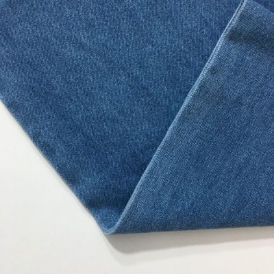 Açık Kot Mavisi Taşlanmış Kot Kumaş