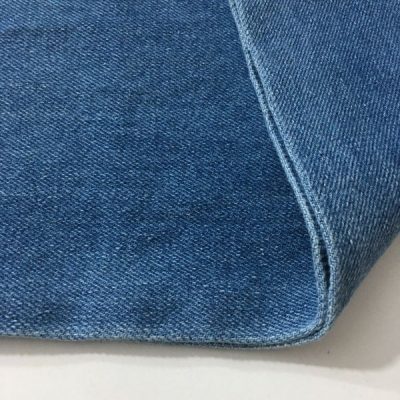Açık Kot Mavisi Taşlanmış Kot Kumaş