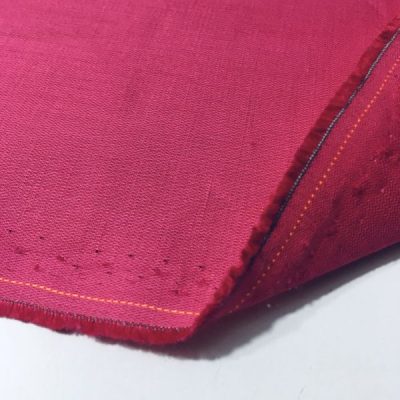 Fuşya Pembe Naturel Keten
