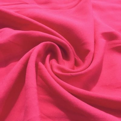 Fuşya Pembe Pamuk Viskon Kumaş