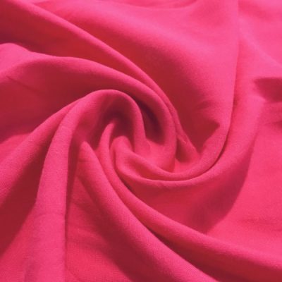 Fuşya Pembe Pamuk Viskon Kumaş