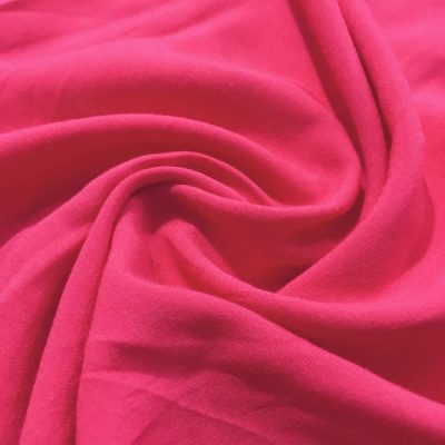 Fuşya Pembe Pamuk Viskon Kumaş