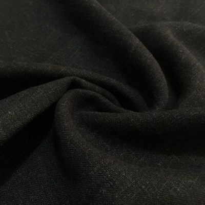 Yıkanmış Ham Keten Kumaş Siyah