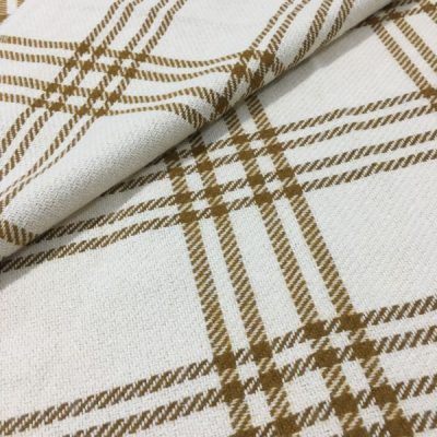 Yünlü Ekoseli Kumaş Gold