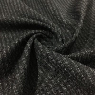 Çizgili Flanel Kumaş Füme