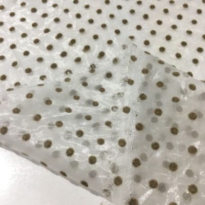 Vizon Puantiyeli Organze Kumaş