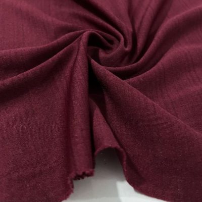 Kendinden Desenli Denye Astar Bordo