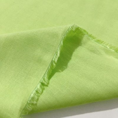 Dökümlü Neon Yeşil Ham Keten