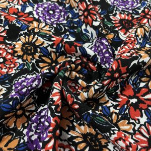 Renkli Çiçekli Şile Bezi Kumaş