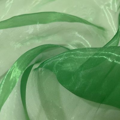 Çimen Yeşili Organze Kumaş