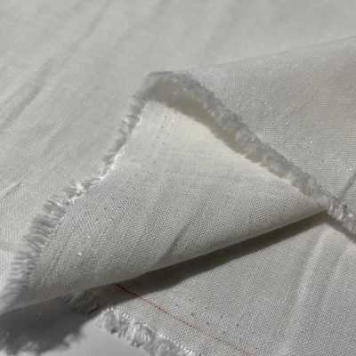 Yıkanmış Ham Keten Kumaş Ekru