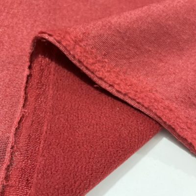 Açık Kırmızı Tek Taraflı Polar Kumaş