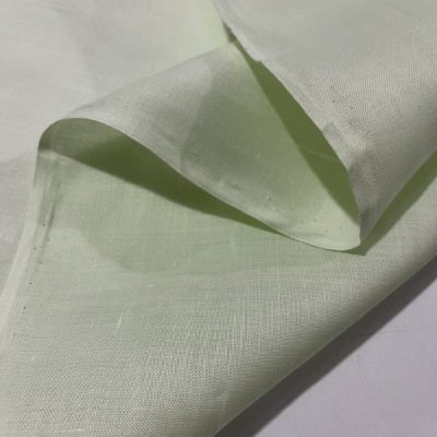 Açık Su Yeşili Ham Keten Kumaş