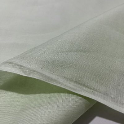 Açık Su Yeşili Ham Keten Kumaş