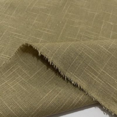 Camel Tok Natural Keten Kumaş