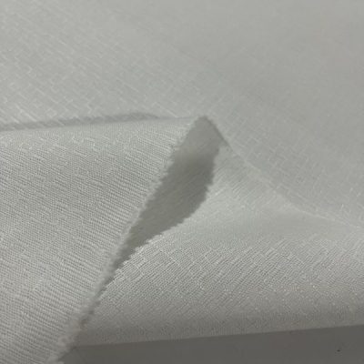 Dokulu Dökümlü Pamuklu Keten Kumaş Beyaz