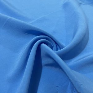 Taşlanmış İpek Cupra Kumaş Mavi