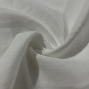 Taşlanmış Natural Keten Kumaş Beyaz