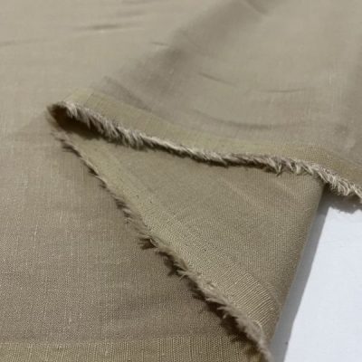 Taşlanmış Natural Keten Kumaş Keten Rengi