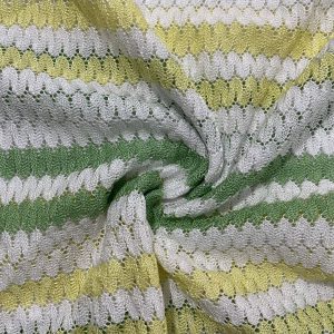 Yeşil Sarı Missoni Örme Kumaş