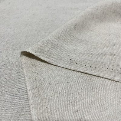 Dökümlü Taş Rengi Doğal Keten Kumaş