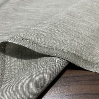 Gri Yeşil İtalyan Keten Kumaş